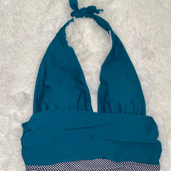 Beachsissi One Piece Swimsuit Halter Deep V Neck Backless Swimsuit Large - Picture 3 of 9
